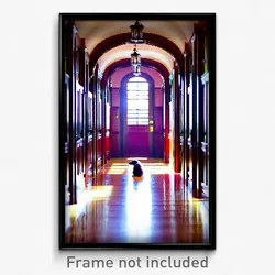 Pixel Art Poster - Adorable Hall (8 Bit Psychedelic Trippy Video Game Print)