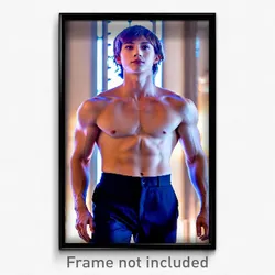 Pixel Art Poster - Gorgeous Chest (8 Bit Psychedelic Trippy Video Game Print)