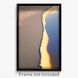 Pixel Art Poster - Tall Sandbar (8 Bit Psychedelic Trippy Video Game Print)