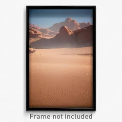 Pixel Art Poster - Dirty Desert (8 Bit Psychedelic Trippy Video Game Print)