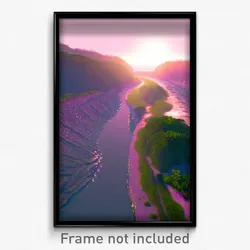 Pixel Art Poster - Squiggly Dike (8 Bit Psychedelic Trippy Video Game Print)