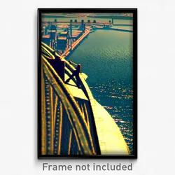 Pixel Art Poster - Dizzying Port (8 Bit Psychedelic Trippy Video Game Print)
