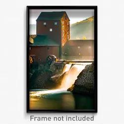 Pixel Art Poster - Brown Mill (8 Bit Psychedelic Trippy Weird Video Game Print)