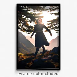 Pixel Art Poster - Average Highland (8 Bit Psychedelic Trippy Video Game Print)