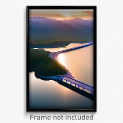 Pixel Art Poster - Fantastic Inlet (8 Bit Psychedelic Trippy Video Game Print)