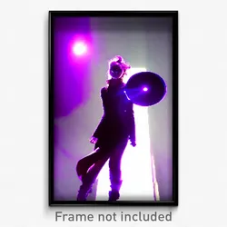 Pixel Art Poster - Purple Spectacle (8 Bit Psychedelic Trippy Video Game Print)