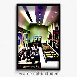 Pixel Art Poster - Miniature Museum (8 Bit Psychedelic Trippy Video Game Print)