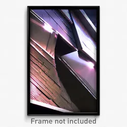 Pixel Art Poster - Metallic Eaves (8 Bit Psychedelic Trippy Video Game Print)