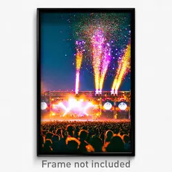 Pixel Art Poster - Enormous Festival (8 Bit Psychedelic Trippy Video Game Print)