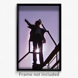 Pixel Art Poster - Menacing Kame (8 Bit Psychedelic Trippy Video Game Print)