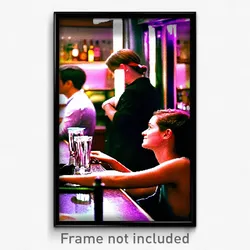 Pixel Art Poster - Candid Bar (8 Bit Psychedelic Trippy Weird Video Game Print)