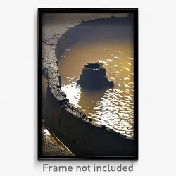 Pixel Art Poster - Damp Sinkhole (8 Bit Psychedelic Trippy Video Game Print)
