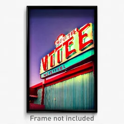 Pixel Art Poster - Vivacious Motel (8 Bit Psychedelic Trippy Video Game Print)