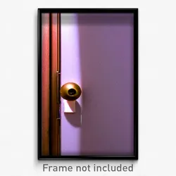 Pixel Art Poster - Puzzling Door Knob (8 Bit Psychedelic Video Game Print)