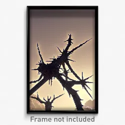 Pixel Art Poster - Thorny Bivouac (8 Bit Psychedelic Trippy Video Game Print)