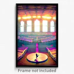 Pixel Art Poster - Vivacious Arena (8 Bit Psychedelic Trippy Video Game Print)