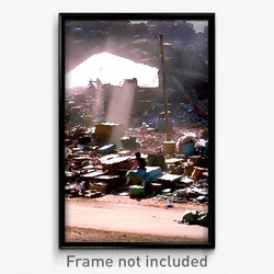 Pixel Art Poster - Busy Dump (8 Bit Psychedelic Trippy Weird Video Game Print)