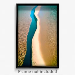 Pixel Art Poster - Tall Sandbar (8 Bit Psychedelic Trippy Video Game Print)