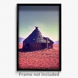 Pixel Art Poster - Infinite Hovel (8 Bit Psychedelic Trippy Video Game Print)