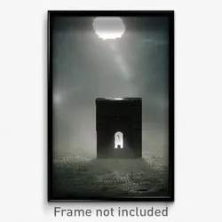 Pixel Art Poster - Gloomy Bolt Hole (8 Bit Psychedelic Trippy Video Game Print)