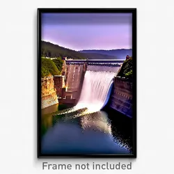 Pixel Art Poster - Accomplished Dam (8 Bit Psychedelic Trippy Video Game Print)
