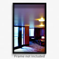 Pixel Art Poster - Bleak Hotel Room (8 Bit Psychedelic Trippy Video Game Print)
