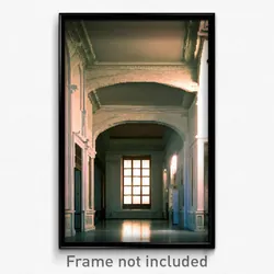 Pixel Art Poster - Empty Historical Architecture (8 Bit Video Game Print)