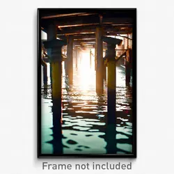 Pixel Art Poster - Worn Quay (8 Bit Psychedelic Trippy Weird Video Game Print)