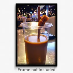 Pixel Art Poster - Colossal Brown Sugar Milk Tea (8 Bit Video Game Print)