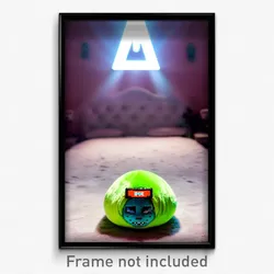 Pixel Art Poster - Plush Cdmx (8 Bit Psychedelic Trippy Weird Video Game Print)