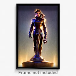 Pixel Art Poster - Bronze Gambit (8 Bit Psychedelic Trippy Video Game Print)