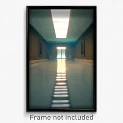 Pixel Art Poster - Rectangular Convent (8 Bit Psychedelic Video Game Print)