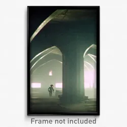 Pixel Art Poster - Murky Vault (8 Bit Psychedelic Trippy Weird Video Game Print)