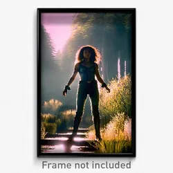 Pixel Art Poster - Tall Mere (8 Bit Psychedelic Trippy Weird Video Game Print)