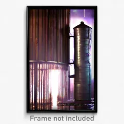 Pixel Art Poster - Damp Silo (8 Bit Psychedelic Trippy Weird Video Game Print)