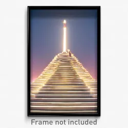 Pixel Art Poster - Brilliant Mound (8 Bit Psychedelic Trippy Video Game Print)