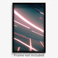 Pixel Art Poster - Sharp Intersection (8 Bit Psychedelic Video Game Print)