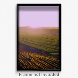 Pixel Art Poster - Nocturnal Fields (8 Bit Psychedelic Trippy Video Game Print)