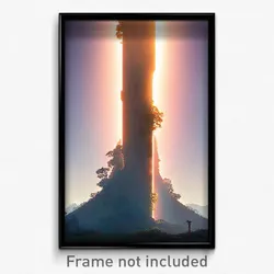 Pixel Art Poster - Notable Fissure (8 Bit Psychedelic Trippy Video Game Print)