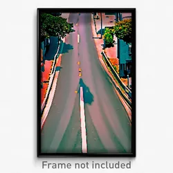 Pixel Art Poster - Unwelcoming Street (8 Bit Psychedelic Video Game Print)