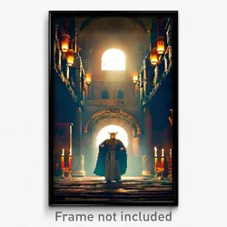 Pixel Art Poster - Great Catacombs (8 Bit Psychedelic Trippy Video Game Print)