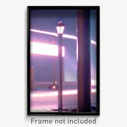 Pixel Art Poster - Measly Post (8 Bit Psychedelic Trippy Weird Video Game Print)