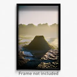 Pixel Art Poster - Damp Mound (8 Bit Psychedelic Trippy Weird Video Game Print)