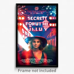 Pixel Art Poster - Secret Fourth Of July (8 Bit Psychedelic Video Game Print)