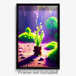 Pixel Art Poster - Tiny Spring (8 Bit Psychedelic Trippy Weird Video Game Print)