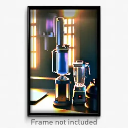 Pixel Art Poster - Notable Blender (8 Bit Psychedelic Trippy Video Game Print)
