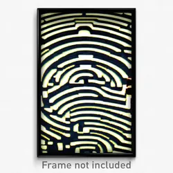 Pixel Art Poster - Smooth Labyrinth (8 Bit Psychedelic Trippy Video Game Print)
