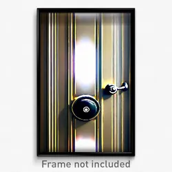 Pixel Art Poster - Awesome Door Knob (8 Bit Psychedelic Trippy Video Game Print)