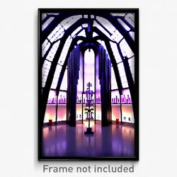 Pixel Art Poster - Modern Ossuary (8 Bit Psychedelic Trippy Video Game Print)