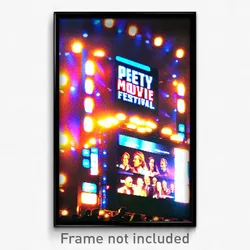 Pixel Art Poster - Glossy Movie Festival (8 Bit Psychedelic Video Game Print)